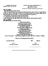 Đề kiểm tra chất lượng học kì II môn Ngữ văn Lớp 10 - Năm học 2014-2015 - Trường THPT Tân Yên Số 1 (Có đáp án)